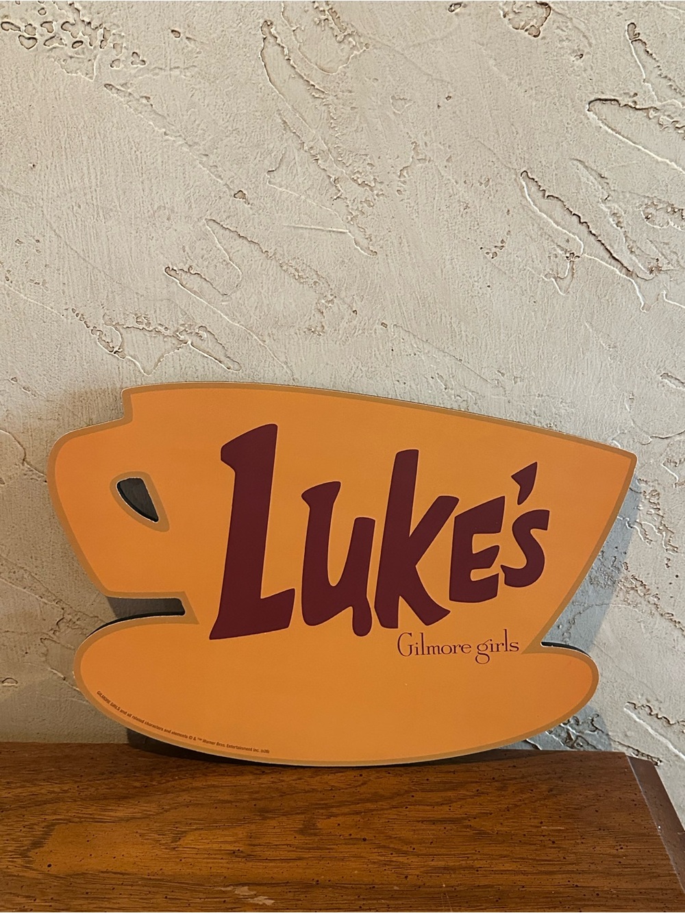 Gilmore Girls Luke’s Diner Logo Wooden Decorative Sign 9.4”x14” NEW